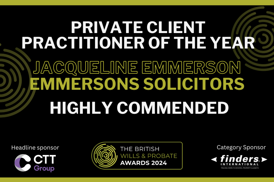 Award Winner - Private Client Team of the Year - British Wills and Probate Awards